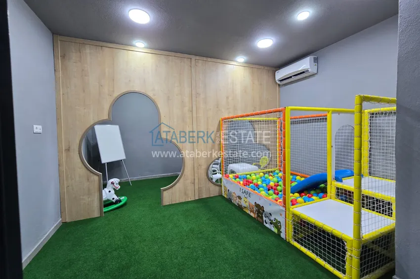 Apartament z widokiem na morze i nowymi meblami w rodzinnym kompleksie — Kargicak, Alanya 6 
