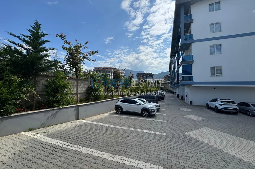 Duplex 2+1 z meblami i widokiem na góry w młodym nowoczesnym kompleksie, dzielnica Oba — Alanya 10 