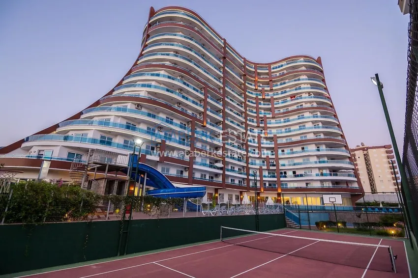 Umeblowane studio typu penthouse z widokiem na góry w Mahmutlar, Alanya  9 