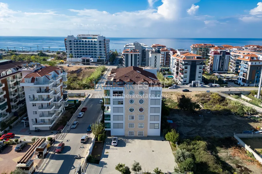 Apartament 1+1 z meblami i widokiem na morze — Kestel, Alanya 7 