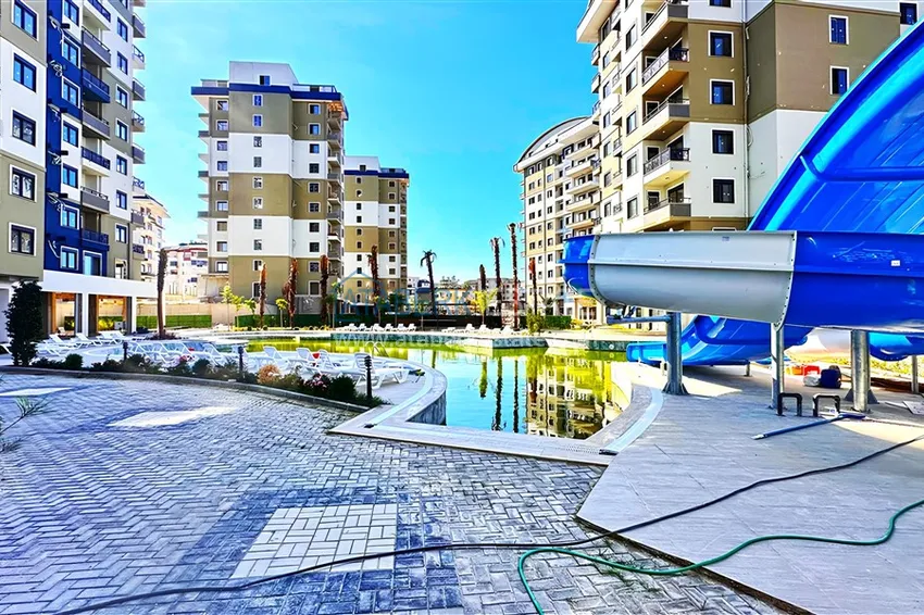 Apartament 1+1 z pięknym wykończeniem i widokiem na góry — Alanya, dzielnica Avsallar 7 