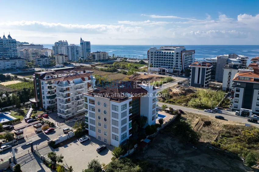 Apartament 1+1 z meblami i widokiem na morze — Kestel, Alanya 8 