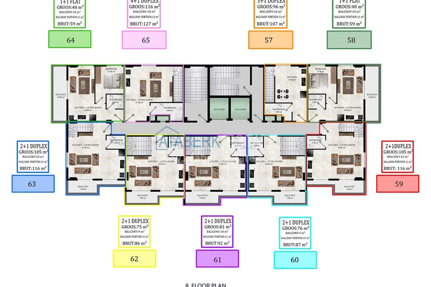Kupuj taniej Nowy projekt poza planem w Avsallar: kompleks mieszkalny o oryginalnej architekturze  2 