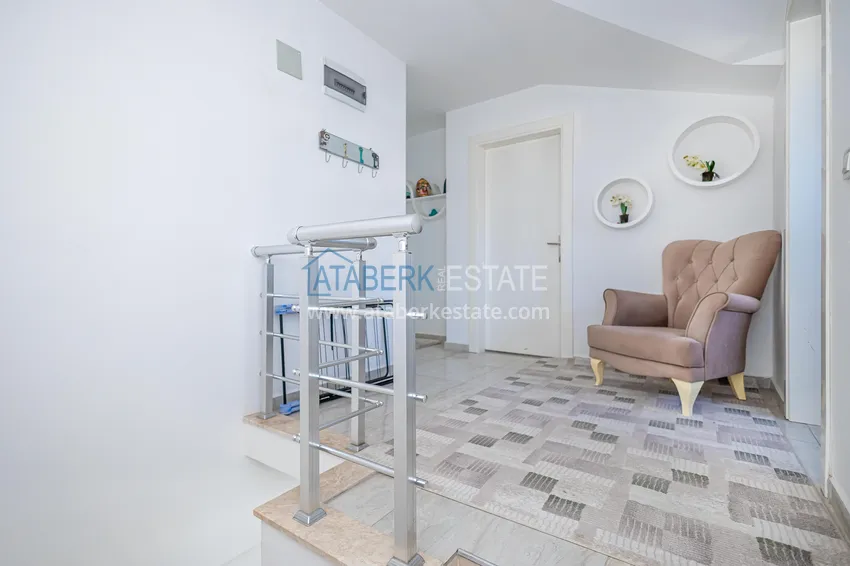Kupuj  Umeblowany dwupoziomowy penthouse z widokiem na góry — Alanya, dzielnica Kestel 9 