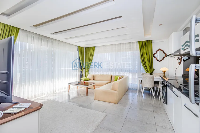 Kupuj  Apartament 1+1 z meblami i widokiem na morze — Kestel, Alanya 9 