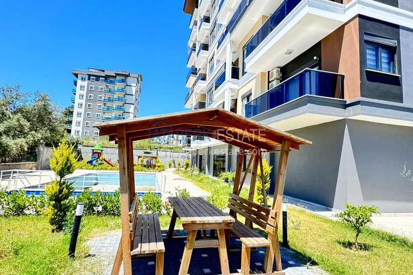 Gotowy apartament 1+1 w przytulnym kompleksie — Alanya, dzielnica Avsallar 8 