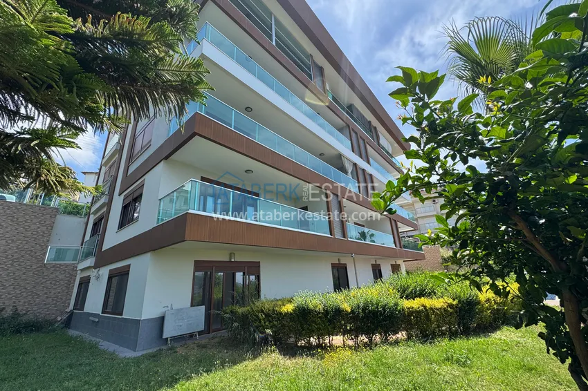 Duplex ogrodowy z oddzielną kuchnią i panoramicznym widokiem na morze — Alanya, dzielnica Küçükhasabahce 11 