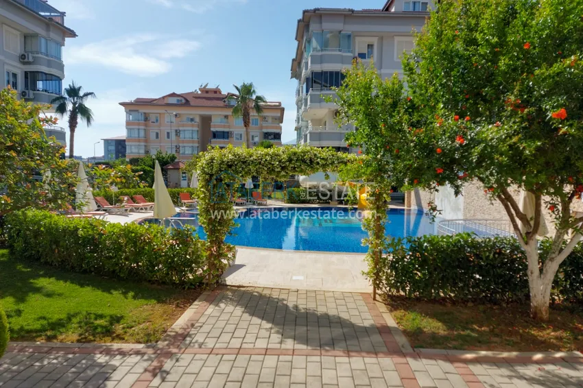 Duplex 3+1 z meblami w komfortowym kompleksie — Alanya, dzielnica Oba 11 