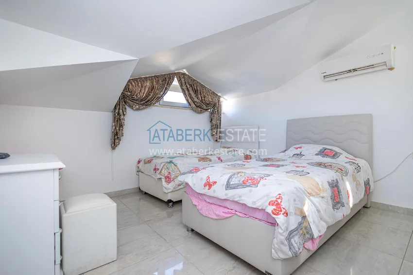 Kupuj  Umeblowany dwupoziomowy penthouse z widokiem na góry — Alanya, dzielnica Kestel 10 