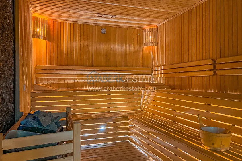 Apartament z widokiem na morze i nowymi meblami w rodzinnym kompleksie — Kargicak, Alanya 9 