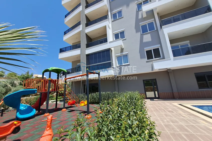 1+1 narożny apartament z pięknym wykończeniem w nowoczesnym kompleksie - dzielnica Avsallar, Alanya 10 