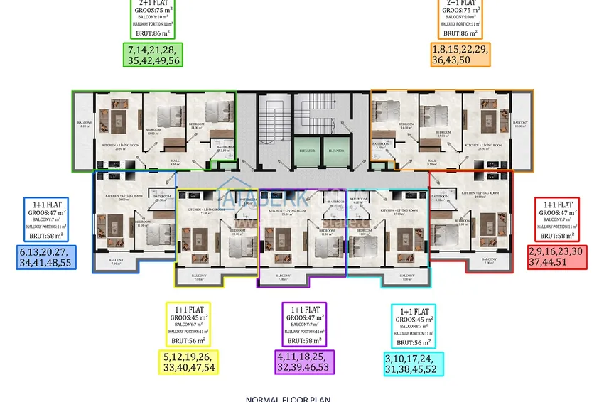 Kupuj taniej Nowy projekt poza planem w Avsallar: kompleks mieszkalny o oryginalnej architekturze  1 