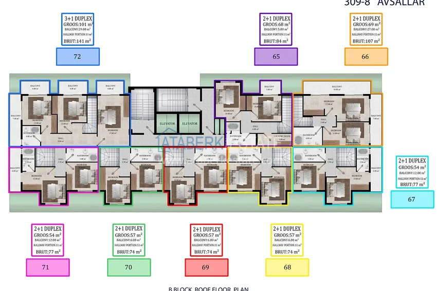 Kupuj taniej Nowy projekt poza planem w Avsallar: kompleks mieszkalny o oryginalnej architekturze  6 