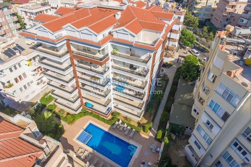 Mieszkanie 1+1 umeblowane 250 metrów od morza - centrum Alanyi, plaża Kleopatry 3 