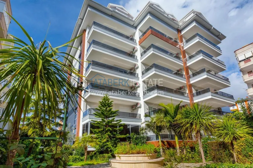 Mieszkanie 1+1 umeblowane 250 metrów od morza - centrum Alanyi, plaża Kleopatry 6 