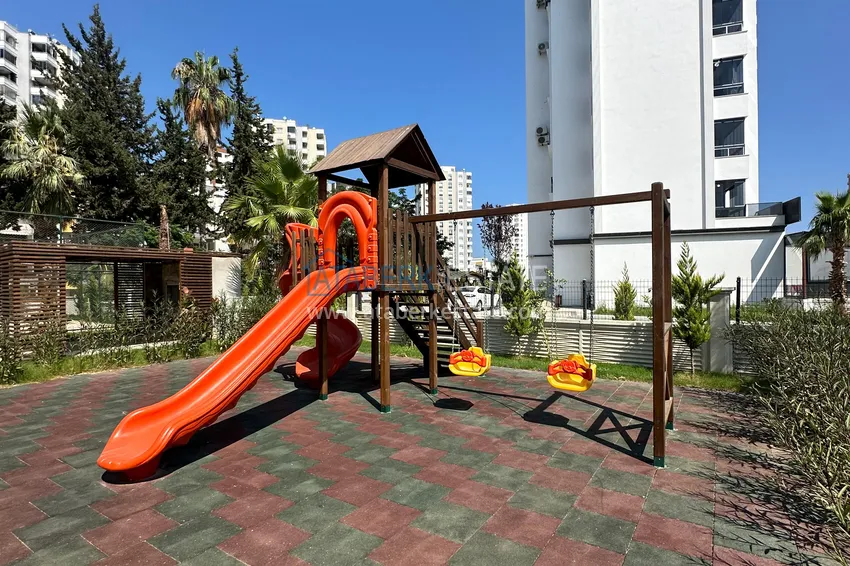 Mieszkanie 1+1 z widokiem na morze i wysokiej jakości wykończeniem - Mersin, dzielnica Tezje 4 