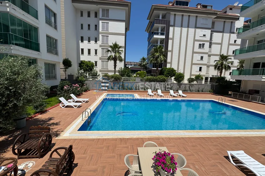 Mieszkanie 2+1 z meblami i przeszklonym balkonem - pierwsza plaża, dzielnica Kestel, Alanya 14 