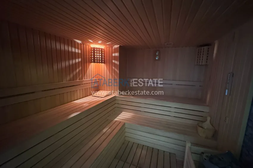 Penthouse 2+1 umeblowany z widokiem na góry w Alanyi, dzielnica Mahmutlar. 17 