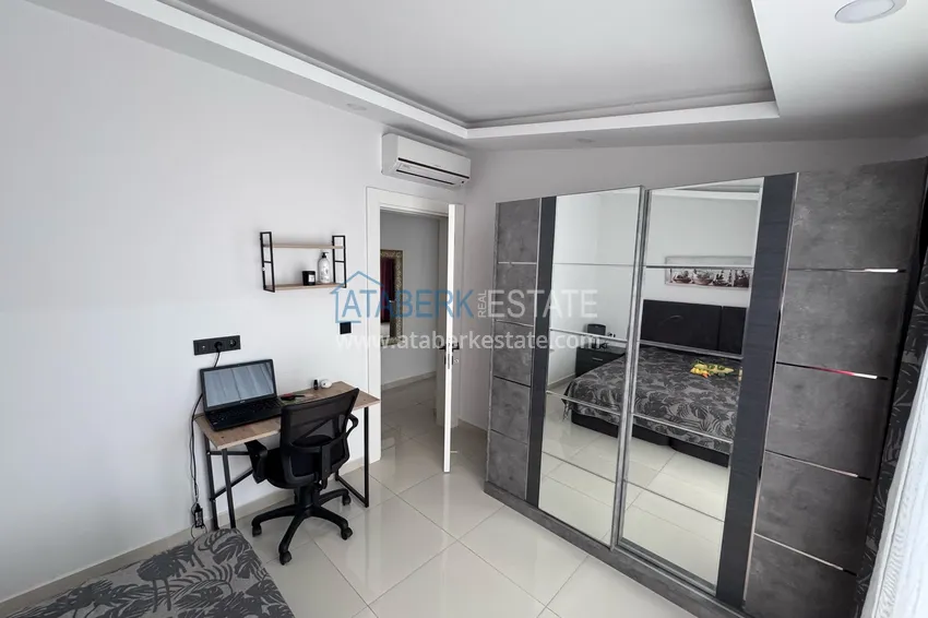 Kupuj  Penthouse 2+1 umeblowany z widokiem na góry w Alanyi, dzielnica Mahmutlar. 7 