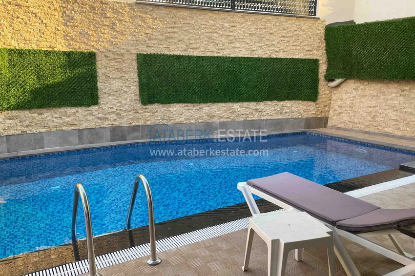 Penthouse 2+1 umeblowany z widokiem na góry w Alanyi, dzielnica Mahmutlar. 11 