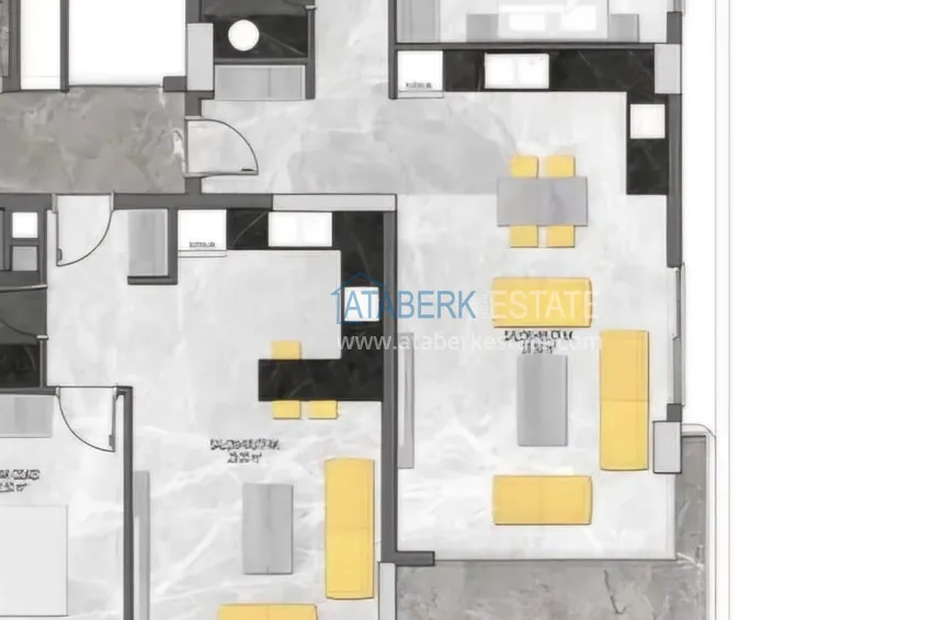 Kupuj taniej Podstawowa nieruchomość - apartament 2+1 w kompleksie premium, dzielnica Alanya Tosmur 1 
