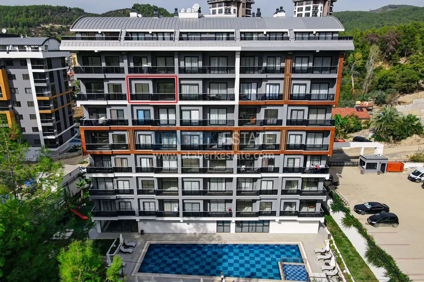 Jednopokojowy apartament z meblami od właściciela — dzielnica Avsallar, Alanya 2 