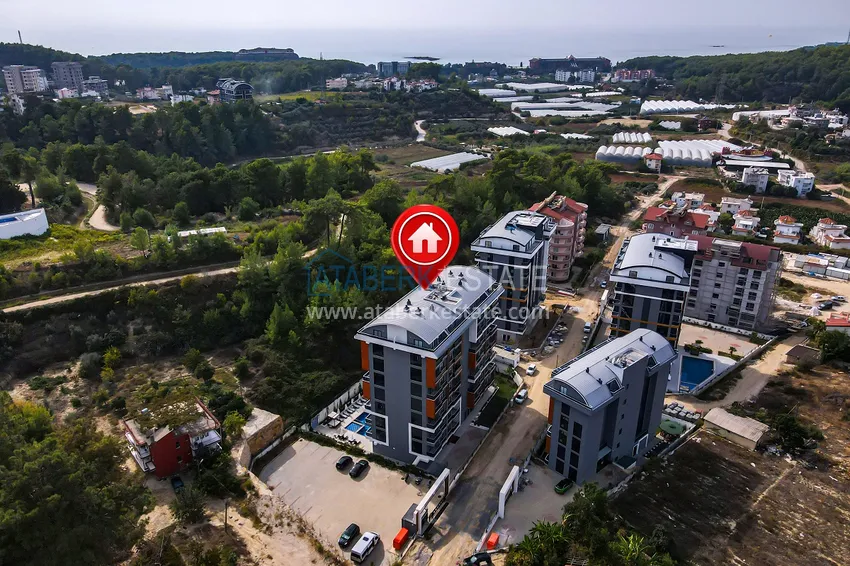 Jednopokojowy apartament z meblami od właściciela — dzielnica Avsallar, Alanya 4 
