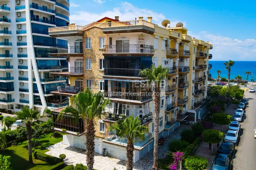 Apartament z dwiema sypialniami z meblami i widokiem na morze - pierwszy apartament na wybrzeżu, Kestel Alanya 6 