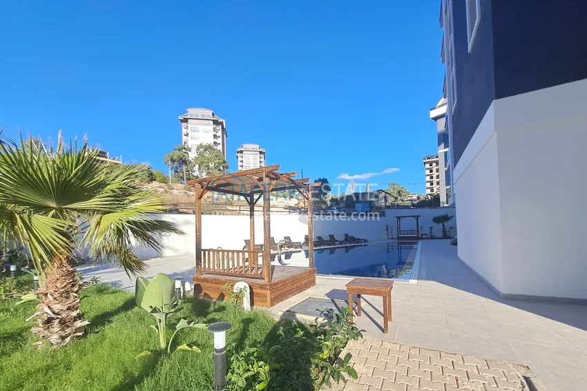 Jednopokojowy apartament z meblami od właściciela — dzielnica Avsallar, Alanya 7 