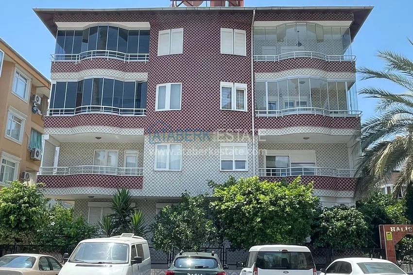 Apartament 2+1 z meblami, odpowiedni na zezwolenie na pobyt — centrum Alanya, Plaża Kleopatra 2 