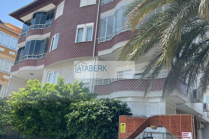 Apartament 2+1 z meblami, odpowiedni na zezwolenie na pobyt — centrum Alanya, Plaża Kleopatra 6 