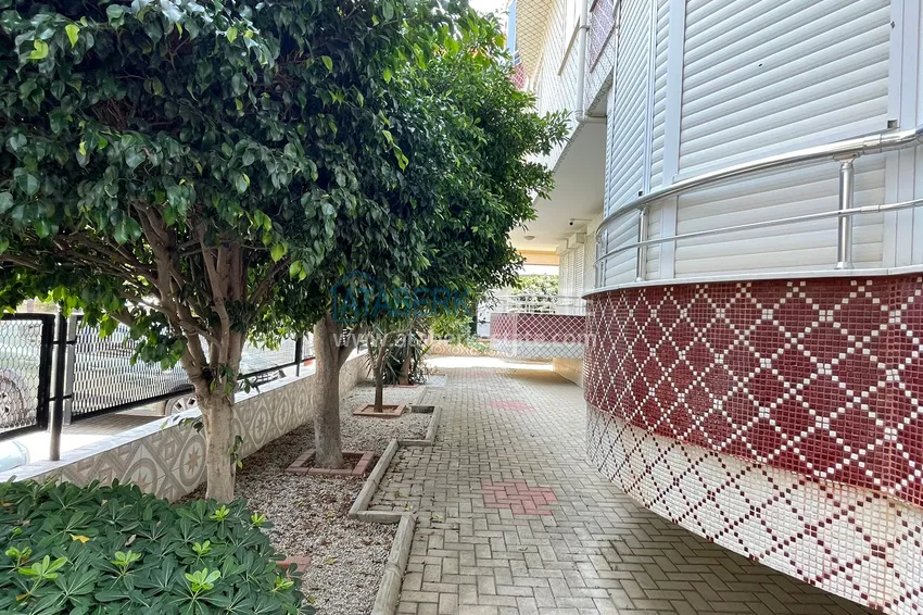 Apartament 2+1 z meblami, odpowiedni na zezwolenie na pobyt — centrum Alanya, Plaża Kleopatra 9 
