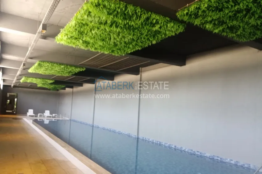 Dobrze wykończony apartament z jedną sypialnią w kompleksie z luksusową infrastrukturą - Alanya, dzielnica Payallar 15