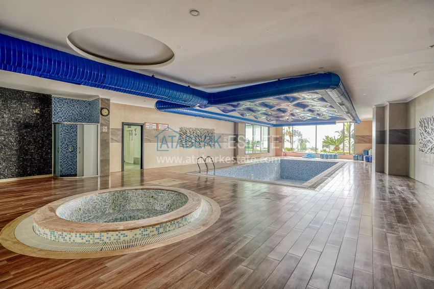 Umeblowany apartament z widokiem na morze 50 metrów od plaży — Kargicak, Alanya 8 