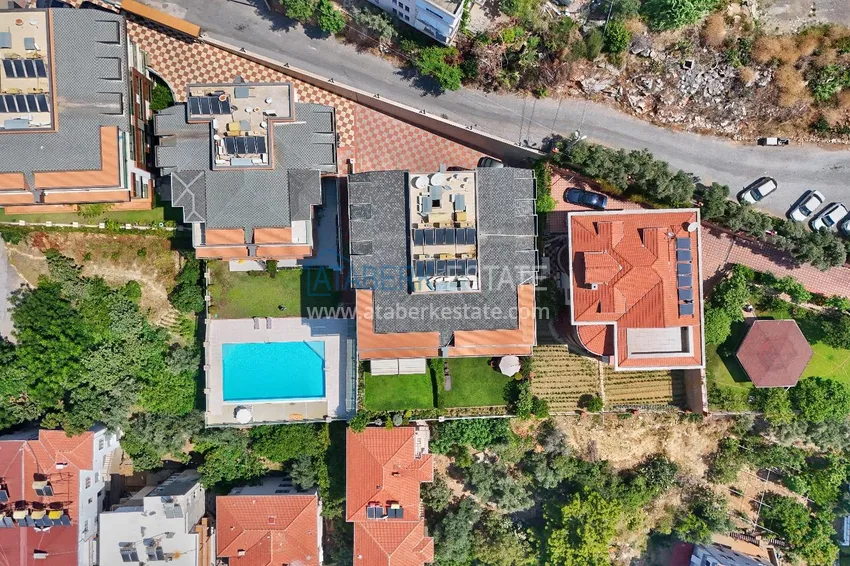 Panoramiczny duplex 5+1 z oddzielną kuchnią w centrum Alanyi, Bektash - odpowiedni dla obywatelstwa 5 