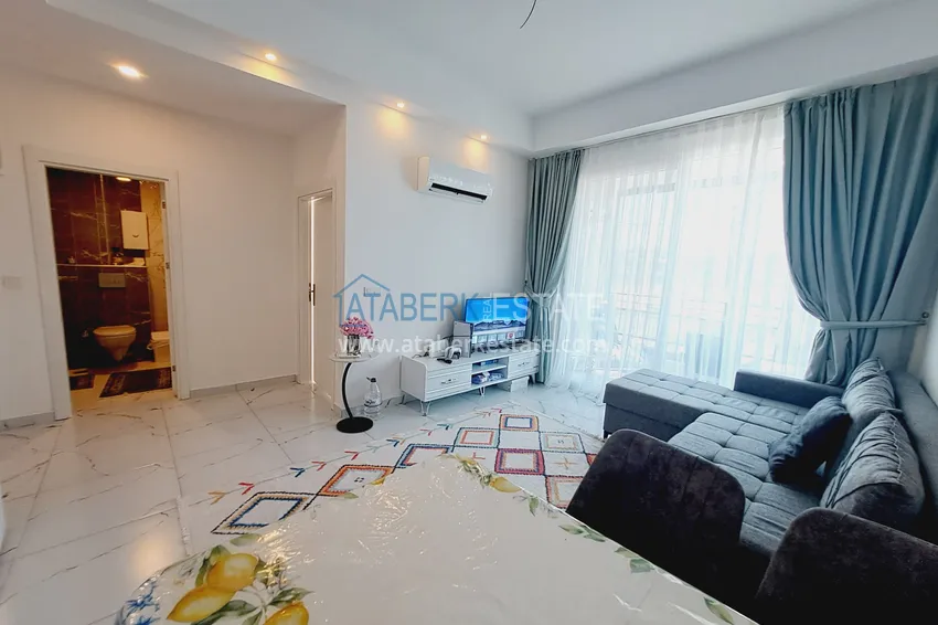 Kupuj  Apartament z jedną sypialnią w komfortowej rezydencji w Alanyi, Avsallar. Nadaje się do wynajmu krótkoterminowego  5 