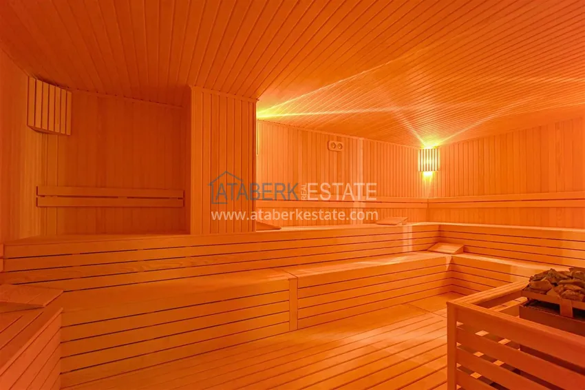 Umeblowany apartament z widokiem na morze w kompleksie premium — Tosmur, Alanya 17 