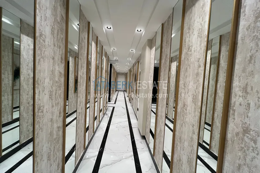 Umeblowany apartament z widokiem na morze w kompleksie premium — Tosmur, Alanya 18 