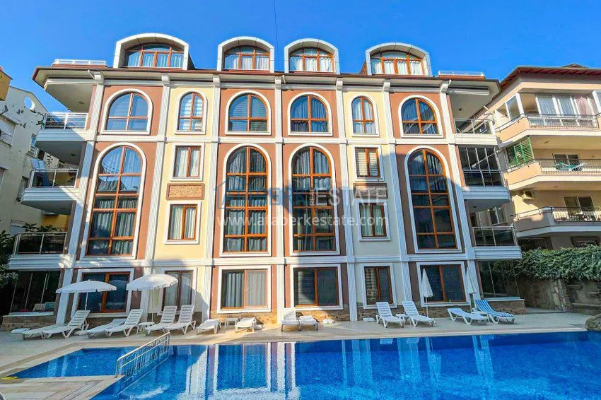 Przytulne umeblowane mieszkanie 2+1 350 metrów od morza - dzielnica Oba, Alanya  1 
