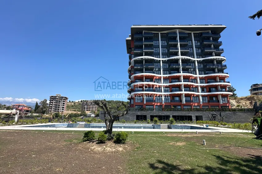 Apartament 1+1 z widokiem na morze i doskonałym wykończeniem w nowym kompleksie - Alanya, dzielnica Demirtas 1 
