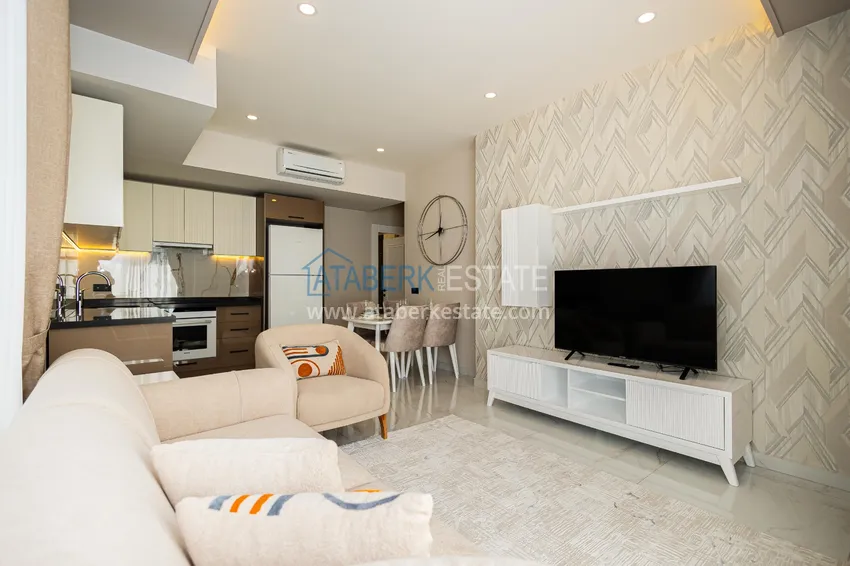 Kupuj  Apartament 1+1 z widokiem na twierdzę Kale — centrum Alanyi, nowy kompleks 12 