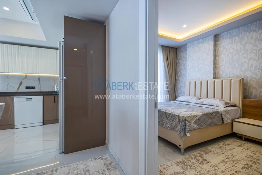 Kupuj  Apartament 1+1 z widokiem na twierdzę Kale — centrum Alanyi, nowy kompleks 17 