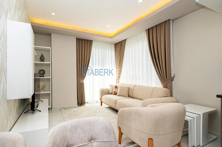 Kupuj  Apartament 1+1 z widokiem na twierdzę Kale — centrum Alanyi, nowy kompleks 7 