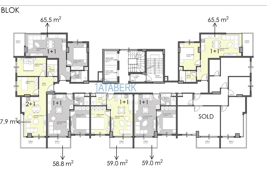 Kupuj taniej Apartament 1+1 z widokiem na twierdzę Kale — centrum Alanyi, nowy kompleks 1 