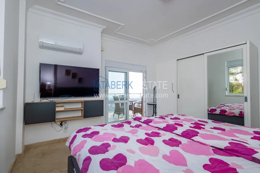 Kupuj  3+1 panoramiczna prywatna willa z meblami i basenem w Tepe, Alanya - odpowiednia na zezwolenie na pobyt 15 