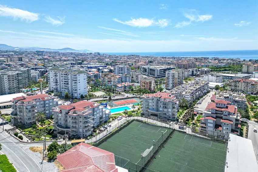 Apartament 2+1 z dużym tarasem w dzielnicy Cikcilli, Alanya — nieruchomość na zezwolenie na pobyt 2 