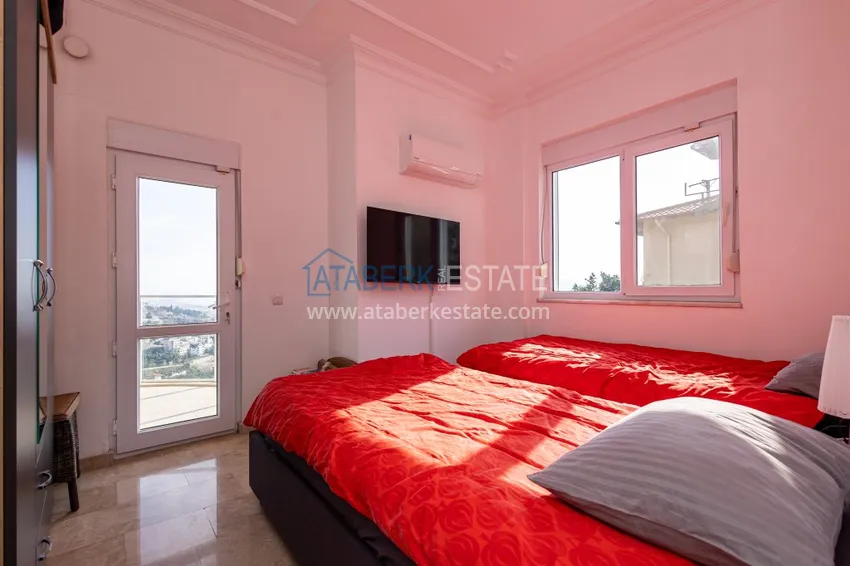 Kupuj  3+1 panoramiczna prywatna willa z meblami i basenem w Tepe, Alanya - odpowiednia na zezwolenie na pobyt 19 