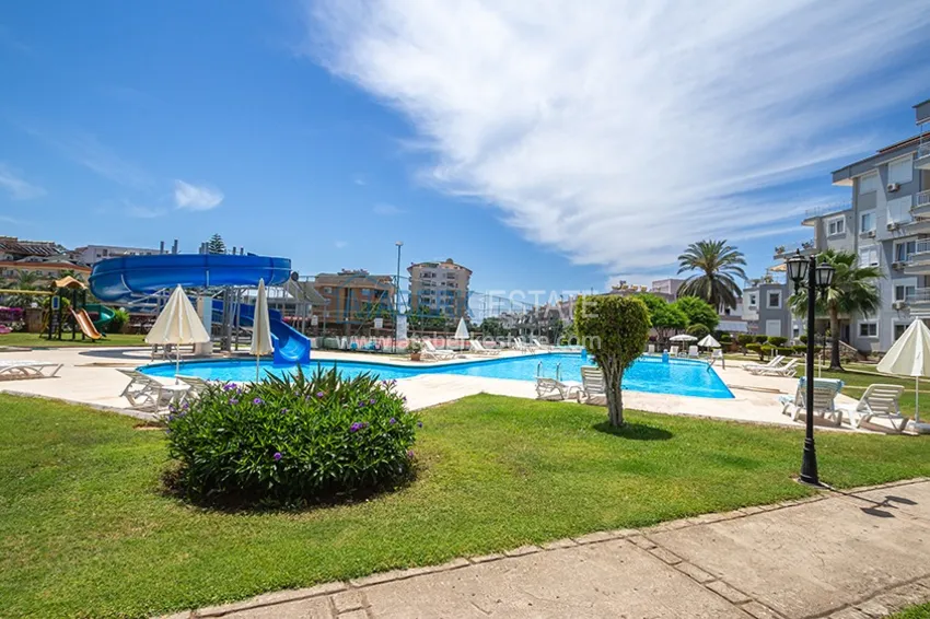 Apartament 2+1 z dużym tarasem w dzielnicy Cikcilli, Alanya — nieruchomość na zezwolenie na pobyt 7 