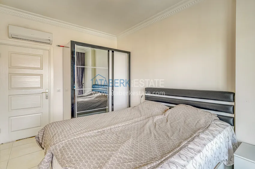 Kupuj  Apartament 1+1 z meblami i widokiem na morze w luksusowym kompleksie — Alanya, dzielnica Mahmutlar  12 