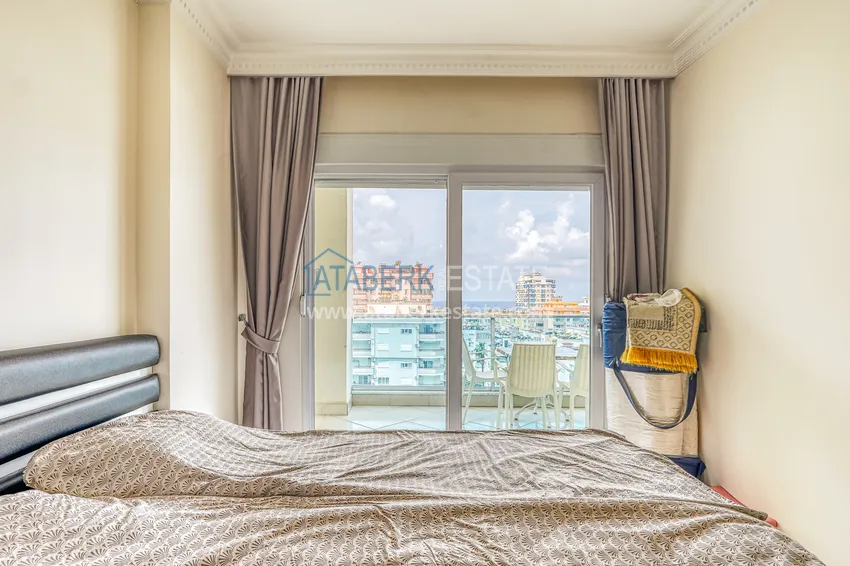 Kupuj  Apartament 1+1 z meblami i widokiem na morze w luksusowym kompleksie — Alanya, dzielnica Mahmutlar  13 